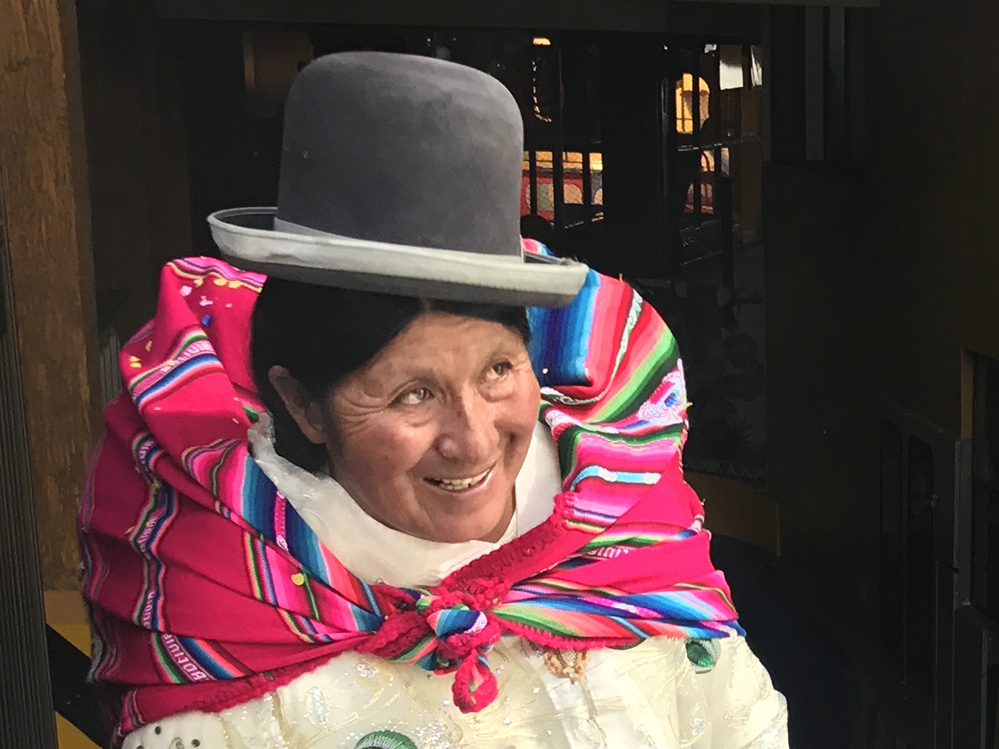 Colorful Cholita in La Pa