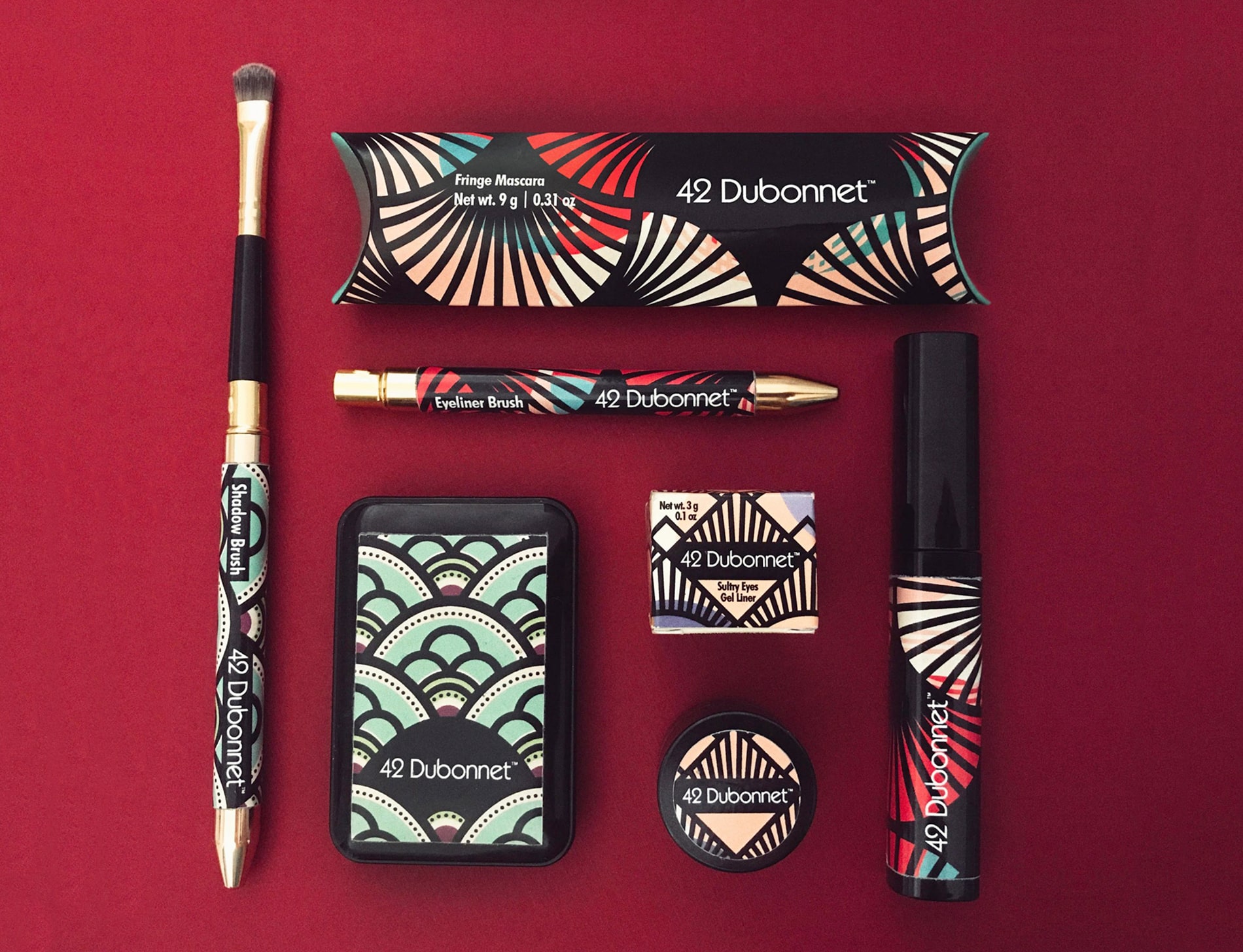 How to design makeup packaging by using nostalgic designs like 42 Dubonnet beauty brand.