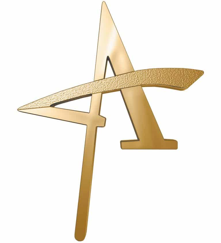 Logo for the Gold Addy Award Winner.