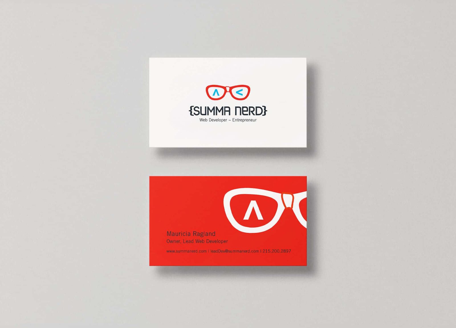 Web Developer Logo Design Summa Nerd | Crème de Mint