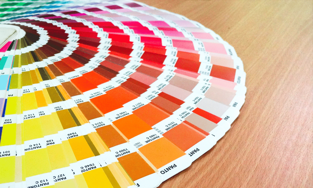 Creative a color palette for your brand by using the Pantone Matching System.