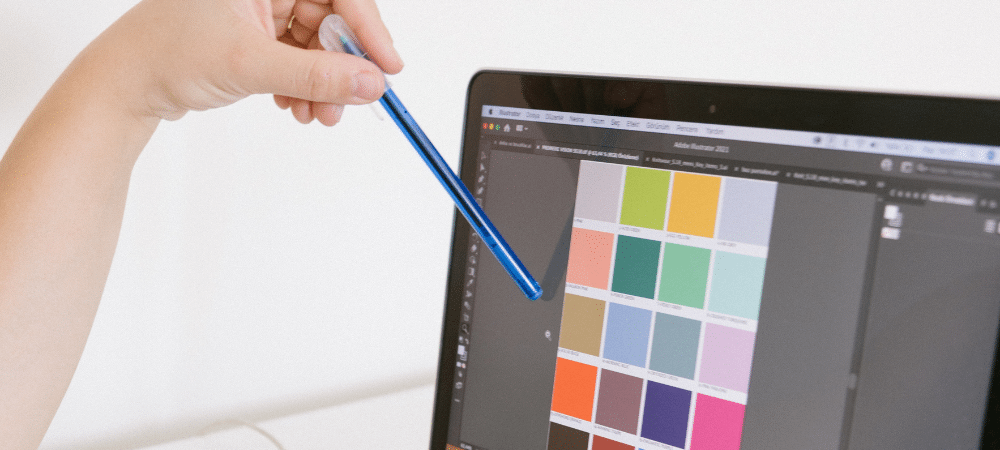 Creating a color palette for your brand.